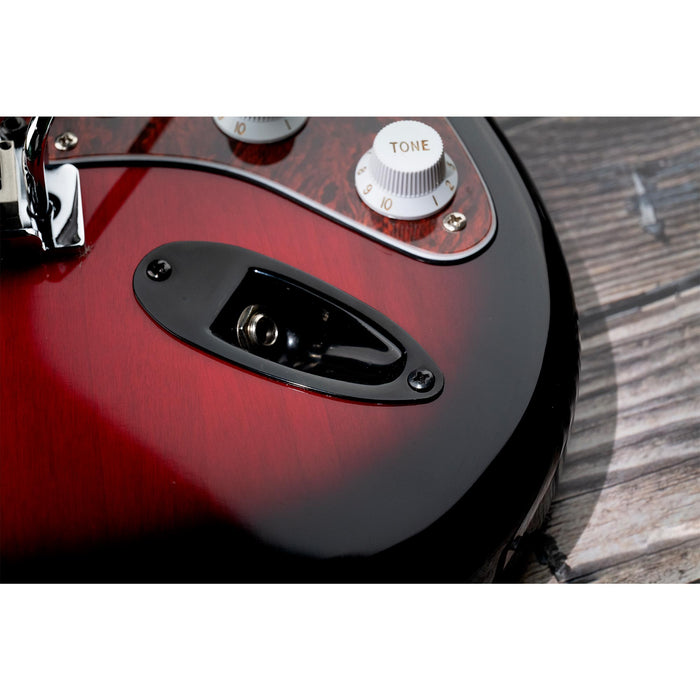 Plaque jack Musiclily Pro en acier, forme bateau, trou de 10 mm, pour guitare électrique de style Stratocaster