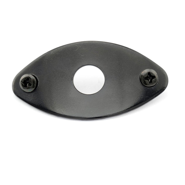 Plaque jack ovale incurvée en acier Musiclily Pro pour guitare basse électrique