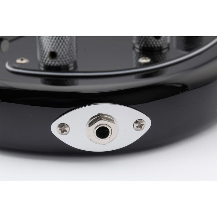 Plaque jack ovale incurvée en acier Musiclily Pro pour guitare basse électrique