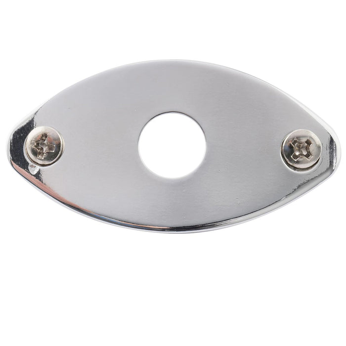 Plaque jack ovale incurvée en acier Musiclily Pro pour guitare basse électrique