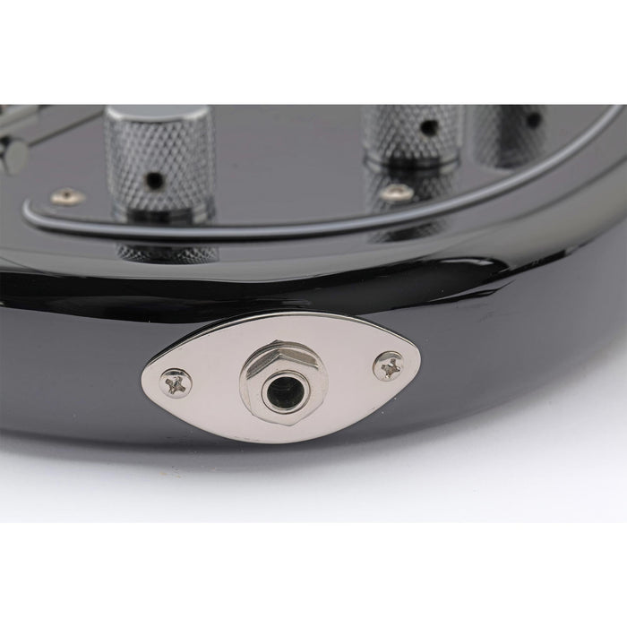 Plaque jack ovale incurvée en acier Musiclily Pro pour guitare basse électrique
