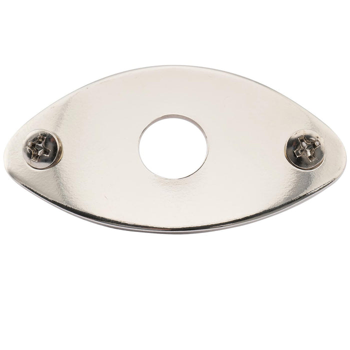 Plaque jack ovale incurvée en acier Musiclily Pro pour guitare basse électrique