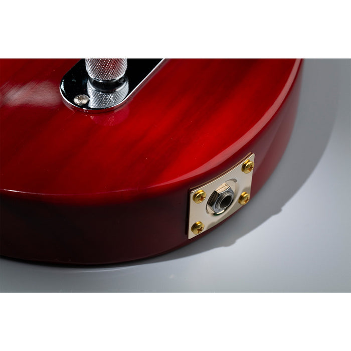 Musiclily Pro スチール曲線埋め込み長方形ジャックソケットプレート 10mm ホール エレクトリックギターベース用 