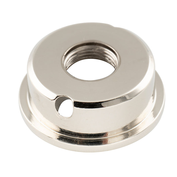 Musiclily Pro Metric M9 スチール モダンスタイル ジャックプレート トランスペアレント ブラック 電気ギター用 