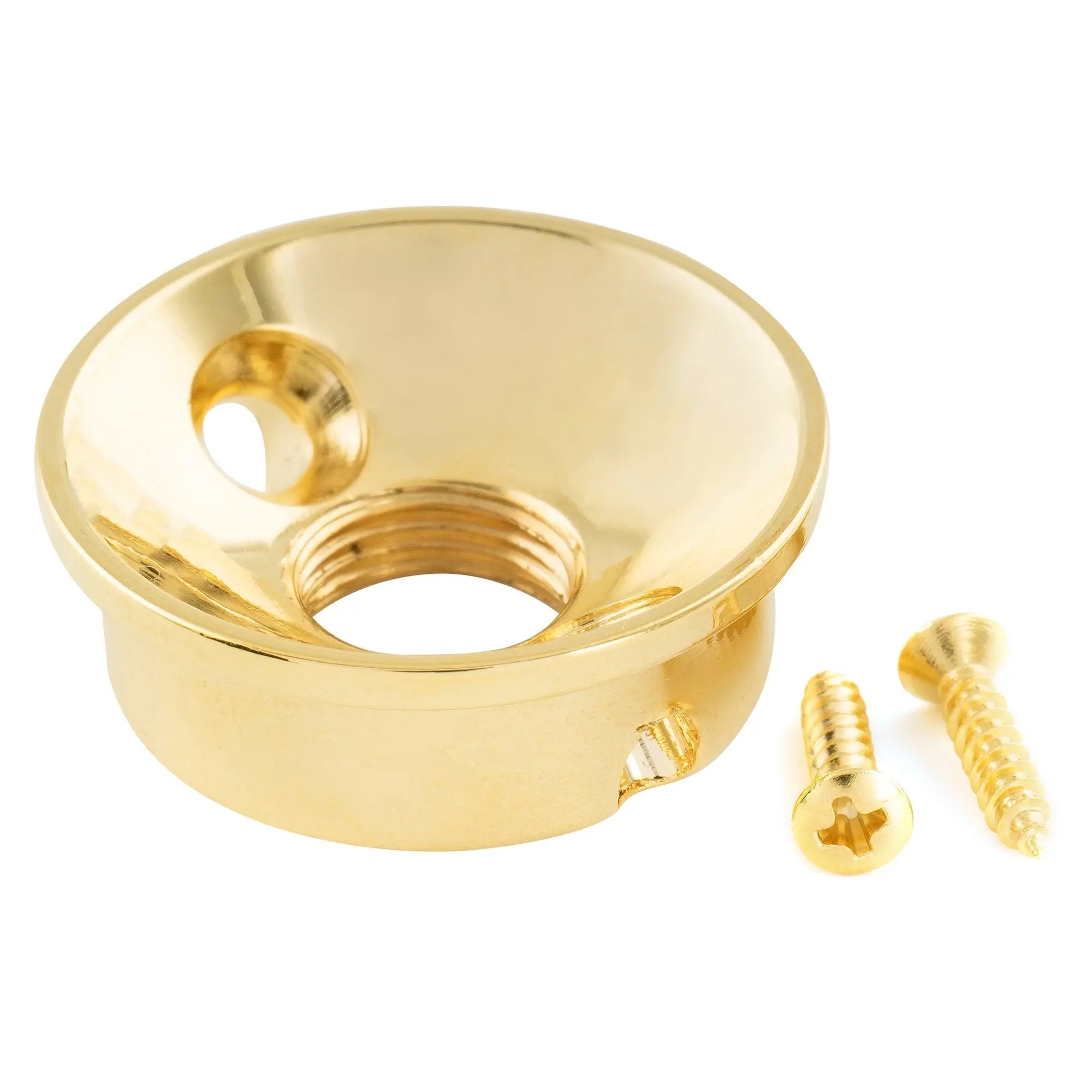 musiclily pro 3 8 inch steel modern style guitar jack plate for usa mexico made tele style electric guitar mx2646p, gold