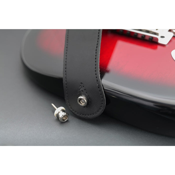 Musiclily Pro 12mm Pinetti per Cinturino in Acciaio per Chitarra Acustica/Elettrica, Set di 2 