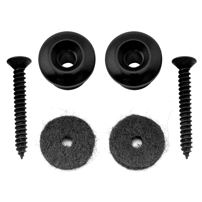 Musiclily Pro 14mm スチール G型ストラップボタンエンドピン アコースティックエレキギターベース用 2個セット 