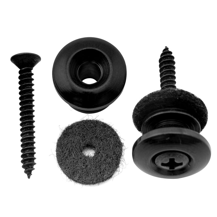 Musiclily Pro 14mm スチール G型ストラップボタンエンドピン アコースティックエレキギターベース用 2個セット 