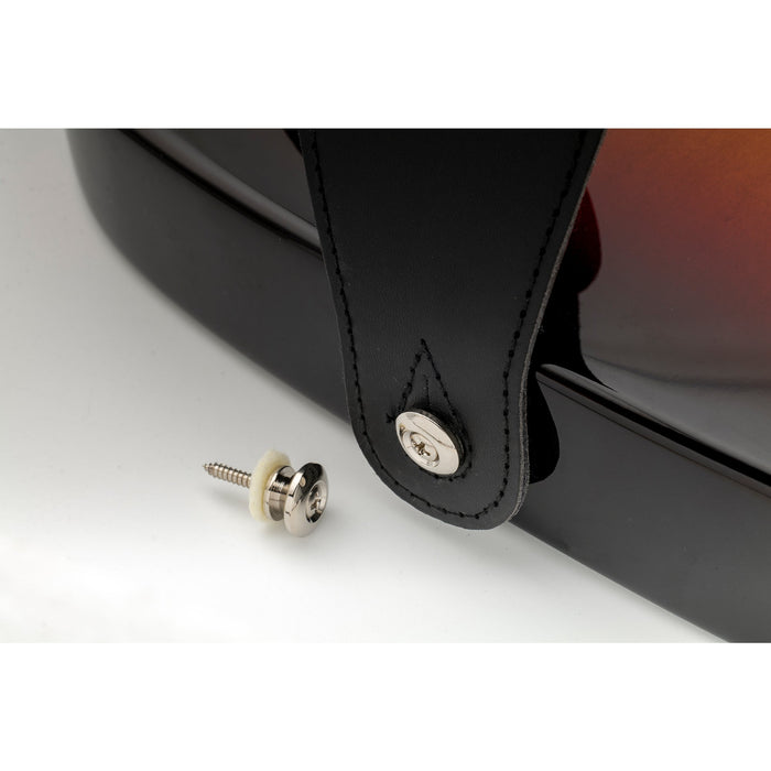 Musiclily Pro 14mm スチール G型ストラップボタンエンドピン アコースティックエレキギターベース用 2個セット 