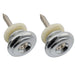musiclily pro 17mm large round steel strap button end pins for acoustic electric guitar mx2704 2p