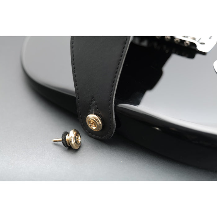 Musiclily Pro 17mm Puntali per Cinturino in Acciaio Tondo Grande per Chitarra Acustica Elettrica, Set di 2. 