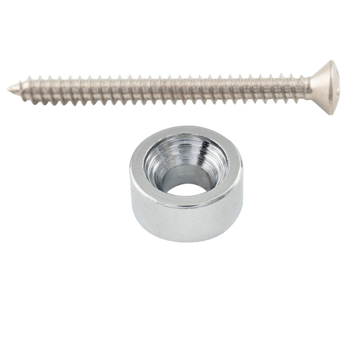 Ferragens de Montagem de Pescoço Musiclily Pro 12mm para Guitarra Acústica de Aço, Buchas e Parafusos de Junta de Pescoço para Guitarra Elétrica e Baixo, Conjunto de 4