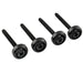 musiclily pro 14mm steel guitar neck mounting ferrules neck joint bushings and bolts for electric guitar bass mx2706 4p, black