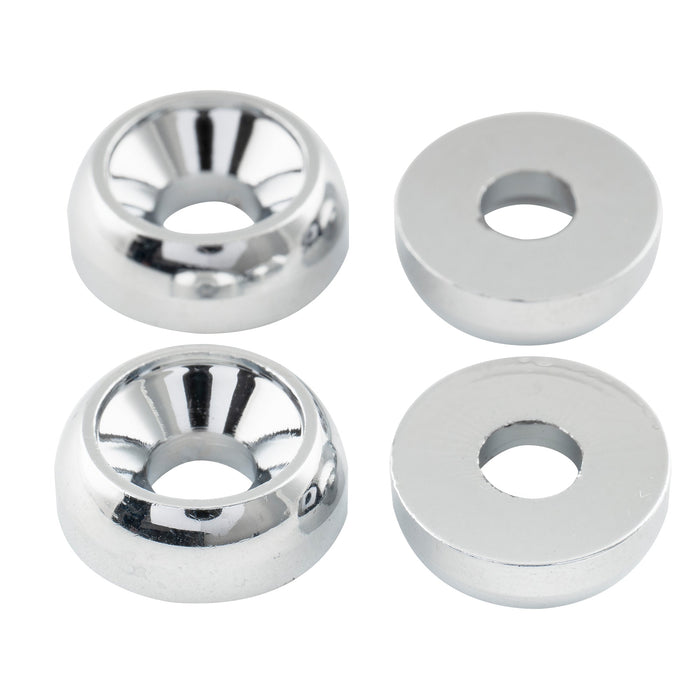 Musiclily Pro 14 mm Stahl-Gitarrenhals-Montagehülsen, Halsverbindungsbuchsen und -bolzen für E-Gitarre und Bass, 4er-Set