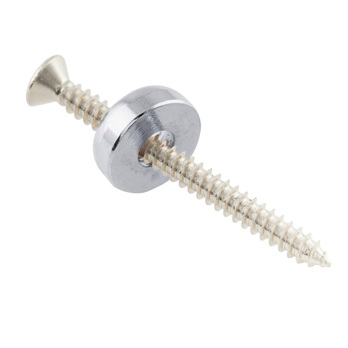 Musiclily Pro 14 mm Stahl-Gitarrenhals-Montagehülsen, Halsverbindungsbuchsen und -bolzen für E-Gitarre und Bass, 4er-Set