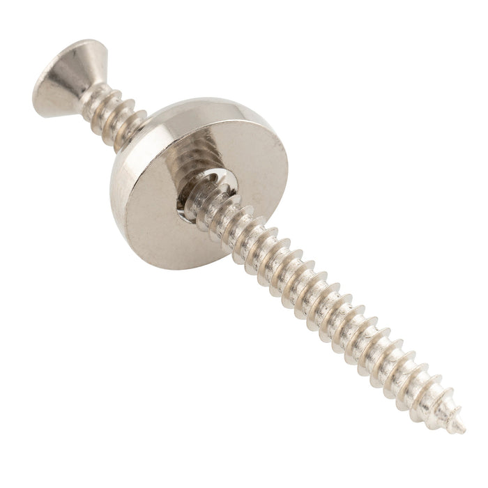 Musiclily Pro 14 mm Stahl-Gitarrenhals-Montagehülsen, Halsverbindungsbuchsen und -bolzen für E-Gitarre und Bass, 4er-Set