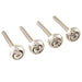 musiclily pro 14mm steel guitar neck mounting ferrules neck joint bushings and bolts for electric guitar bass mx2706 4p, nickel