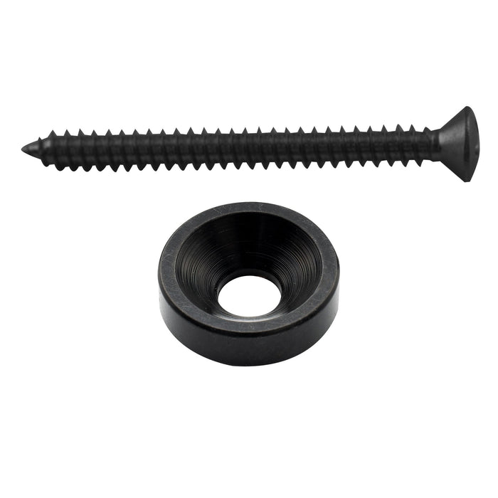 Musiclily Pro 15 mm Tornavite per manico di chitarra in acciaio, guarnizioni e bulloni per chitarra elettrica e basso, set di 4