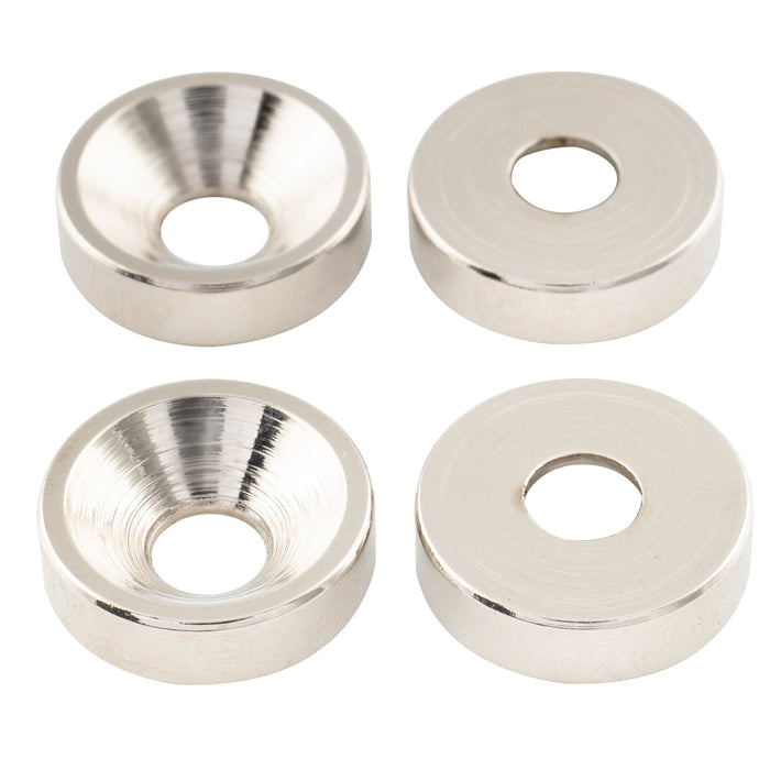 Musiclily Pro 15 mm Tornavite per manico di chitarra in acciaio, guarnizioni e bulloni per chitarra elettrica e basso, set di 4