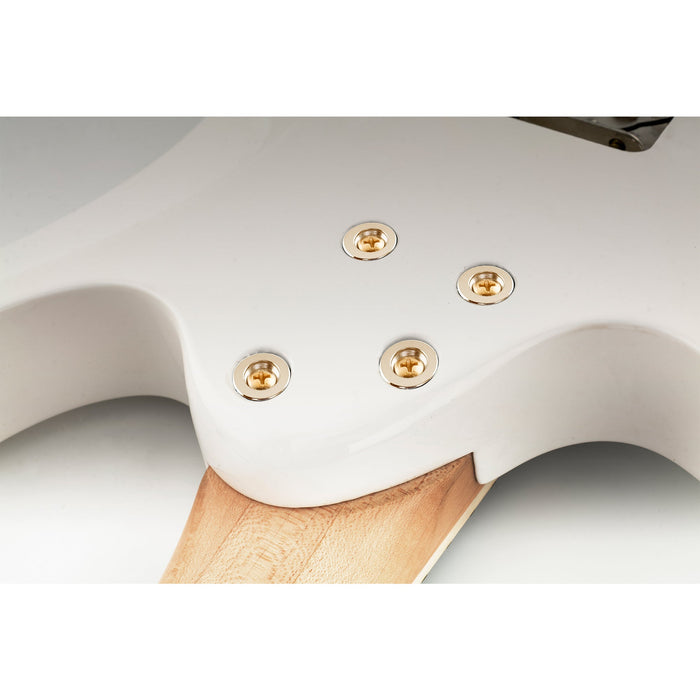 Musiclily Pro 15mm Aço Braçadeiras de Montagem do Braço da Guitarra, Buchas e Parafusos para Guitarra Elétrica Baixo, Conjunto de 4