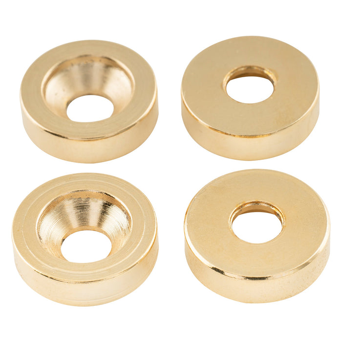 Musiclily Pro 15mm Aço Braçadeiras de Montagem do Braço da Guitarra, Buchas e Parafusos para Guitarra Elétrica Baixo, Conjunto de 4