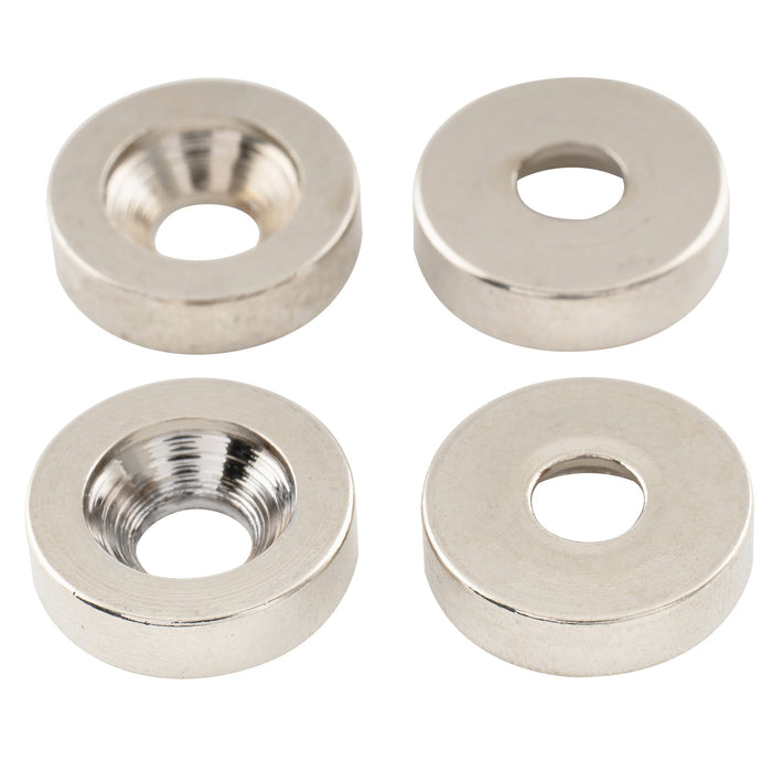 Musiclily Pro 15mm Aço Braçadeiras de Montagem do Braço da Guitarra, Buchas e Parafusos para Guitarra Elétrica Baixo, Conjunto de 4