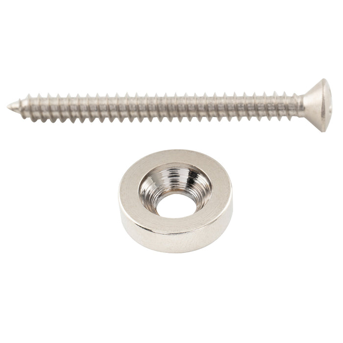 Musiclily Pro 15mm Aço Braçadeiras de Montagem do Braço da Guitarra, Buchas e Parafusos para Guitarra Elétrica Baixo, Conjunto de 4