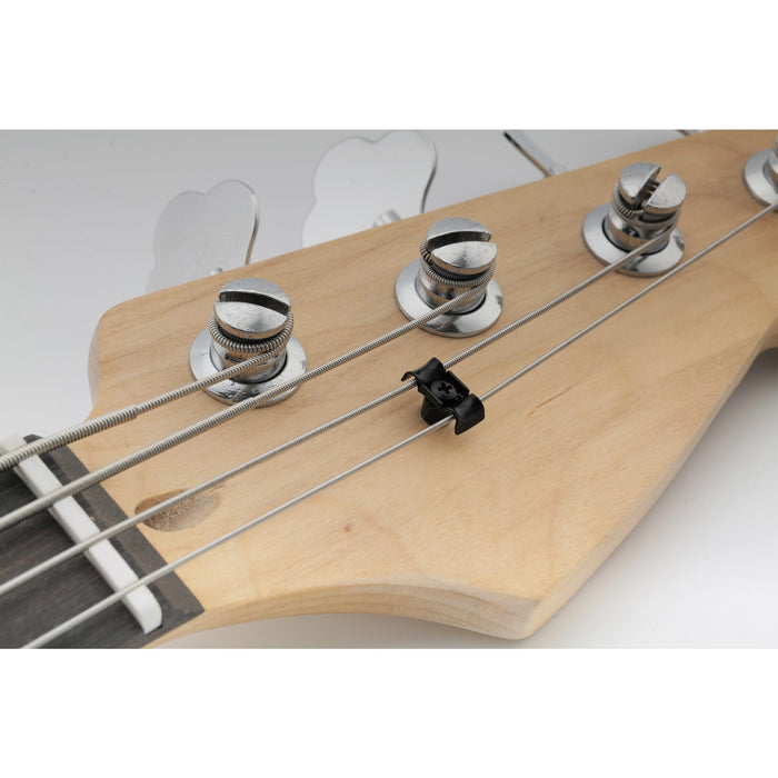 ミュージックリリー プロ 16mm ヴィンテージ バタフライ スタイル スチール弦保持ガイドツリー ベースギター用 