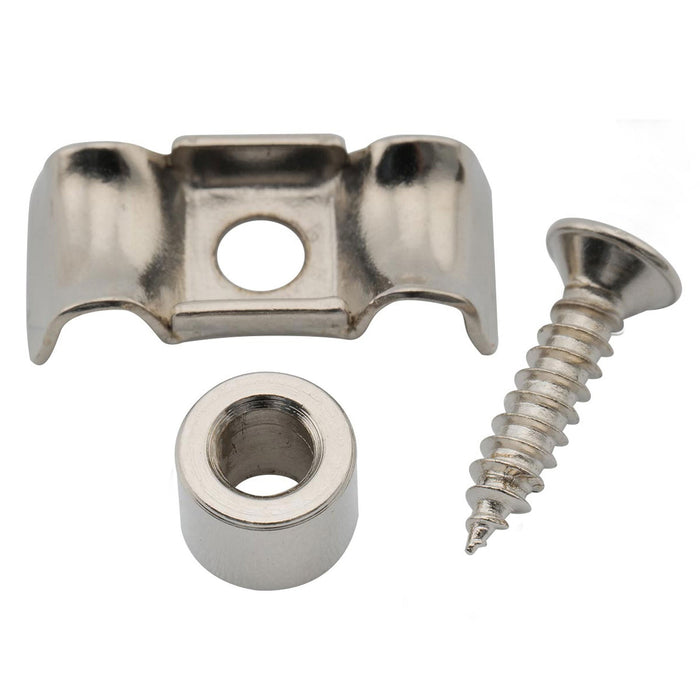 musiclily pro 16mm vintage butterfly style steel string retainer guide tree for bass guitar mx2711 2p, nickel