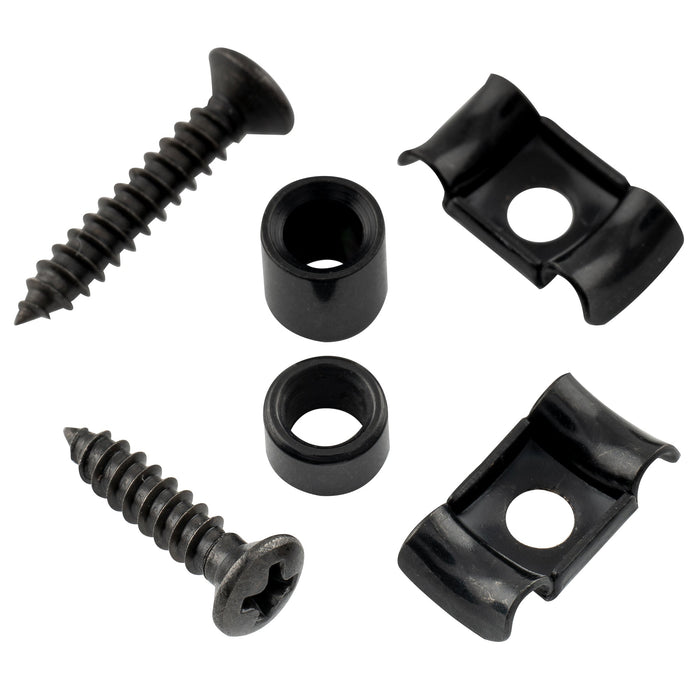 Musiclily Proスチールヴィンテージバタフライスタイル弦留め弦ツリー弦ガイド for エレクトリックギター、2セット