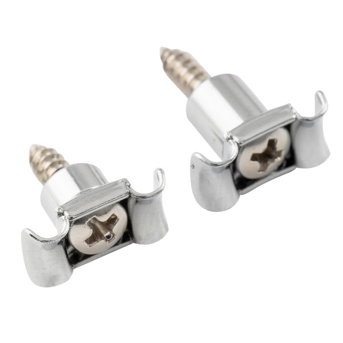 Musiclily Proスチールヴィンテージバタフライスタイル弦留め弦ツリー弦ガイド for エレクトリックギター、2セット