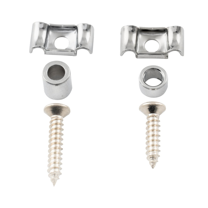 Musiclily Proスチールヴィンテージバタフライスタイル弦留め弦ツリー弦ガイド for エレクトリックギター、2セット