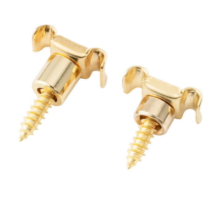 Musiclily Proスチールヴィンテージバタフライスタイル弦留め弦ツリー弦ガイド for エレクトリックギター、2セット