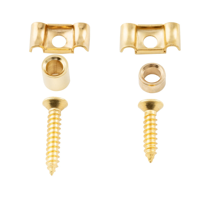 Musiclily Proスチールヴィンテージバタフライスタイル弦留め弦ツリー弦ガイド for エレクトリックギター、2セット