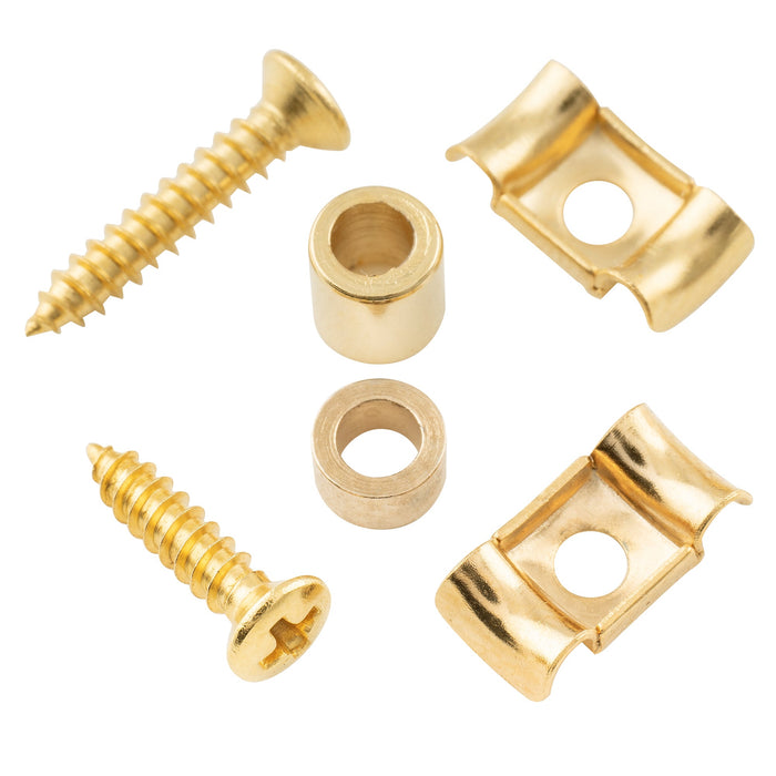 Musiclily Proスチールヴィンテージバタフライスタイル弦留め弦ツリー弦ガイド for エレクトリックギター、2セット