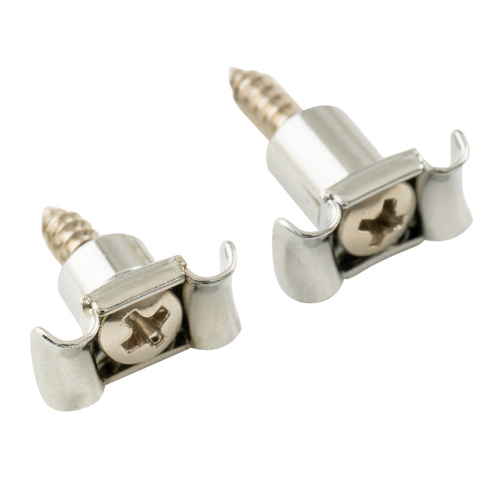 detail of musiclily pro steel vintage butterfly style string retainer string trees string guides for electric guitar mx2713mx2714p