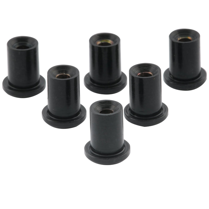 ミュージックリリー プロ 5mm スチールトップマウント弦フェルール セット6個入り 