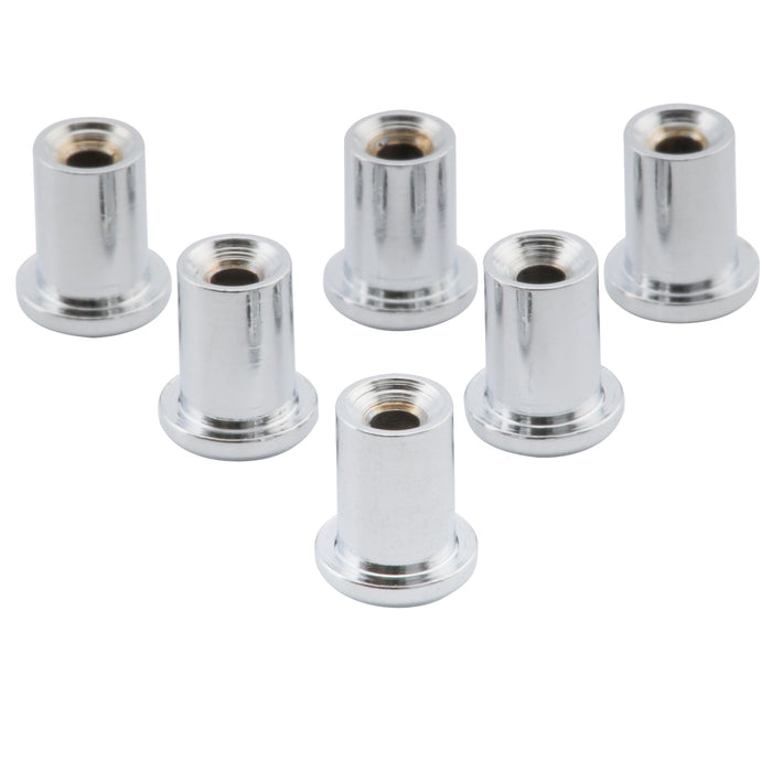 ミュージックリリー プロ 5mm スチールトップマウント弦フェルール セット6個入り 