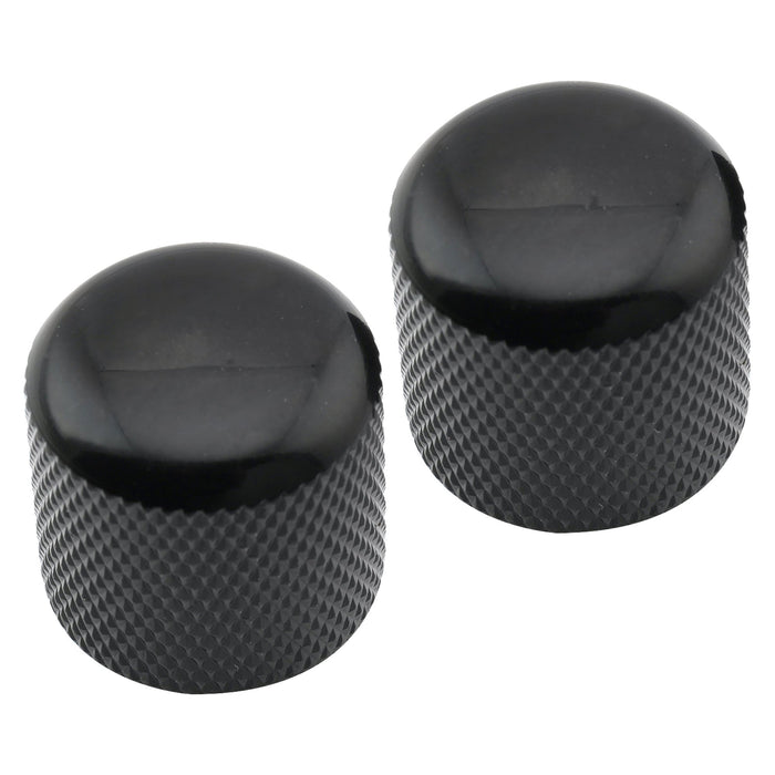 Perilla de control a presión Musiclily Pro Coarse de 18 estrías de acero de 19 mm para guitarra y bajo importados (juego de 2)