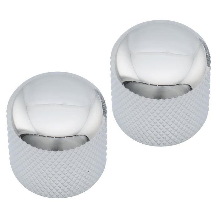 Perilla de control a presión Musiclily Pro Coarse de 18 estrías de acero de 19 mm para guitarra y bajo importados (juego de 2)