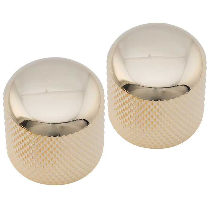 Perilla de control a presión Musiclily Pro Coarse de 18 estrías de acero de 19 mm para guitarra y bajo importados (juego de 2)