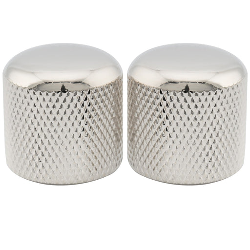 musiclily pro coarse 18 splines steel dome push on control knob 19mm for imported guitar bass mx2790 2p