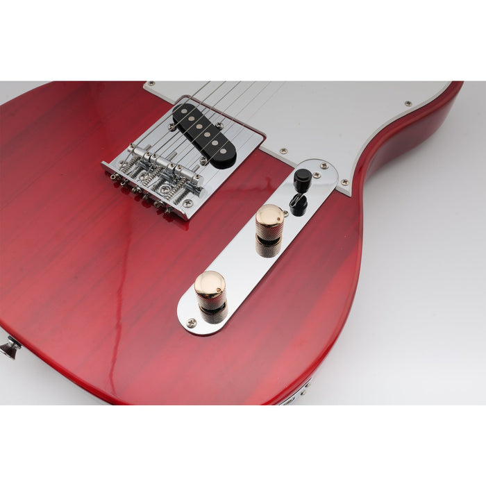 Musiclily Pro Grob 18 - Splines Stahlkuppel-Push - on - Steuerknopf mit Indikatorpunkt für importierte Gitarren und Bässe, Set von 2