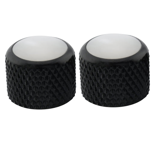 musiclily pro coarse 18 splines steel dome mother of pearl top push on control knob for imported guitar bass mx2793 2p