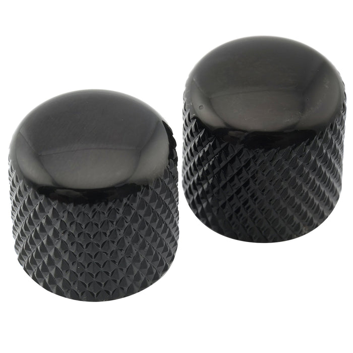 Musiclily Pro Fein 24 Splines Stahlkuppel Push-on Steuerknopf 18 mm für in den USA hergestellte Gitarren- und Bass-Potentiometer, Set von 2