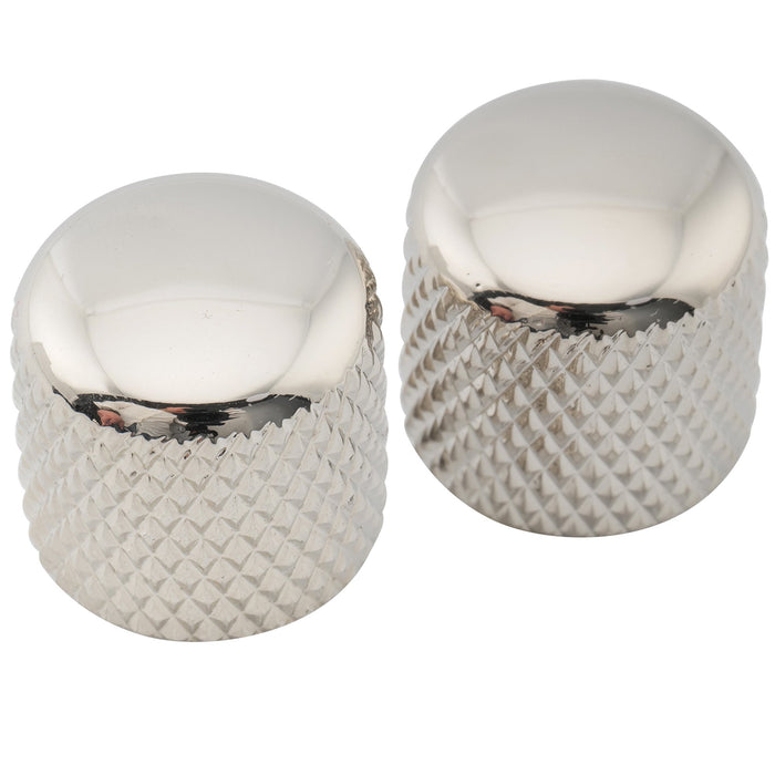 Musiclily Pro Fein 24 Splines Stahlkuppel Push-on Steuerknopf 18 mm für in den USA hergestellte Gitarren- und Bass-Potentiometer, Set von 2