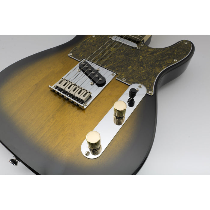 Musiclily Pro Fein 24 Splines Stahl Flat Top Push-on Steuerknopf 19 mm für in den USA hergestellte Gitarren- und Bass-Potentiometer, Set von 2