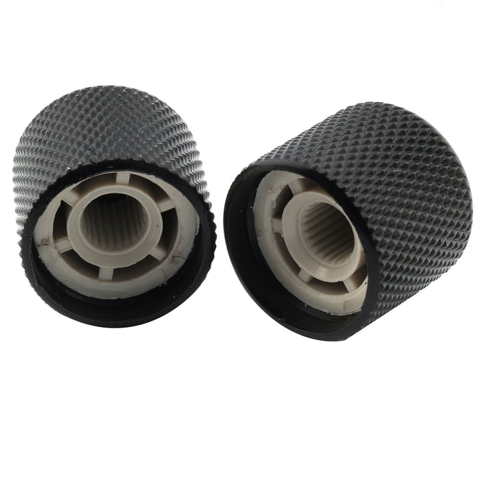 musiclily pro fine 24 splines steel dome push on control knob 18mm with indicator dot for usa made guitar bass potentiometers mx2798 2p details