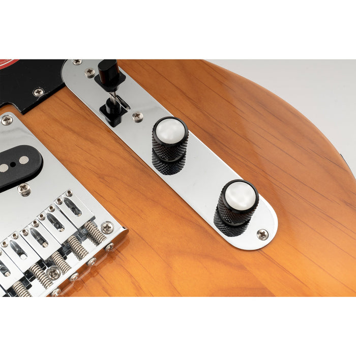 Musiclily Pro Fein 24 Splines Stahlkuppel Perlmutt-Oberfläche Push-on Steuerknöpfe 19*16,5mm für in den USA hergestellte Gitarren- und Bass-Potentiometer, Set von 2