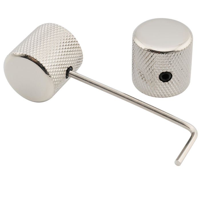 musiclily pro 1 4 inch steel fine knurled flat top universal fitting potentiometer control knob with set screw for electric guitar bass mx2804 2p details